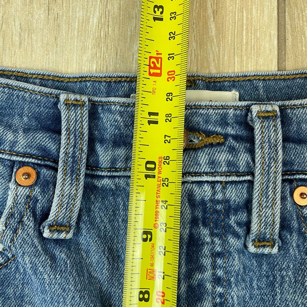 Madewell Balloon Jeans Women 27 High Rise Tapered Light Wash Denim 27x25 - Picture 7 of 13